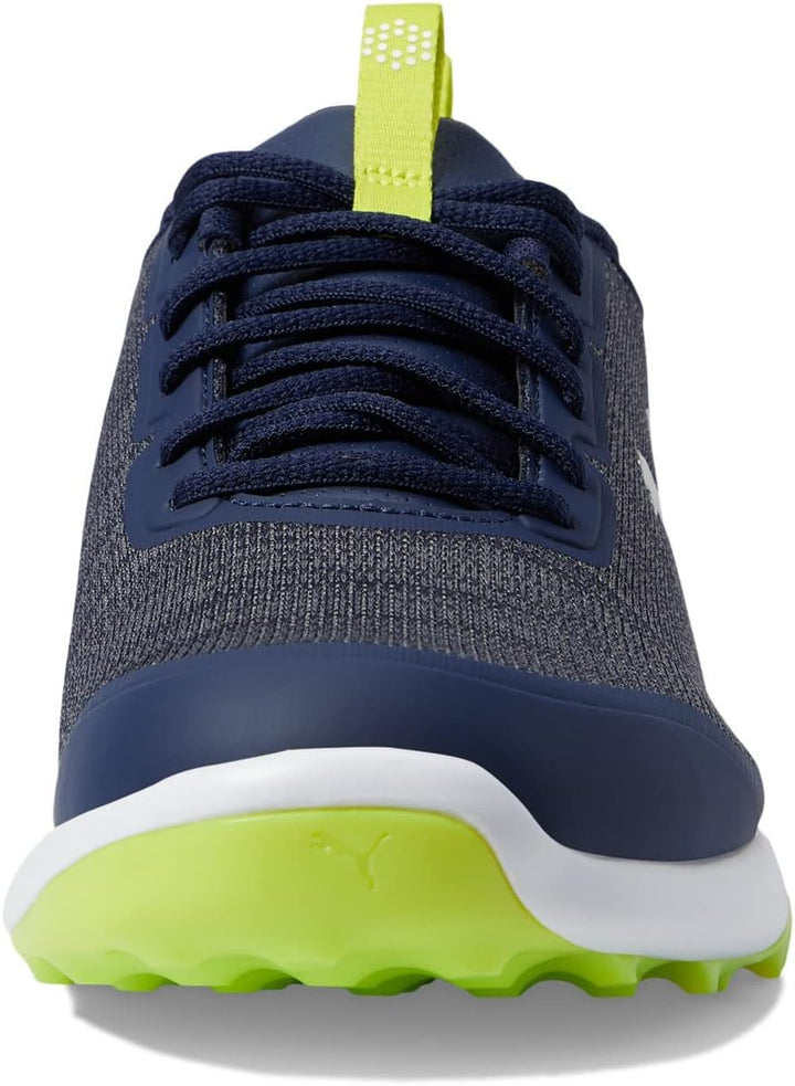 PUMA GOLF Herren Fusion Pro Extra Wide Golfschuh 41 EU Peacoat Puma Silver Limepunch, 41 EU Peacoat