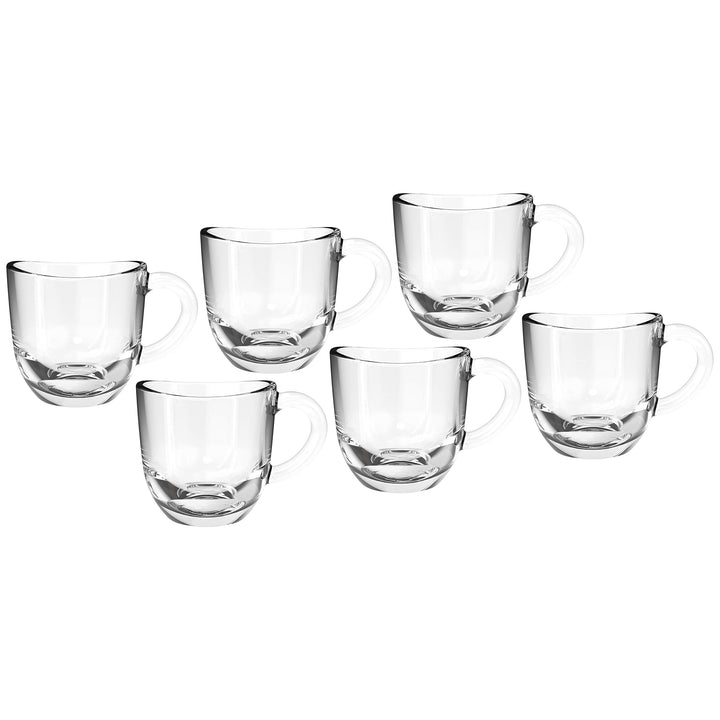 Leonardo Napoli Espresso-Tassen, 6er Set, spülmaschinengeeignete Espresso-Becher, kleine Kaffee-Tass