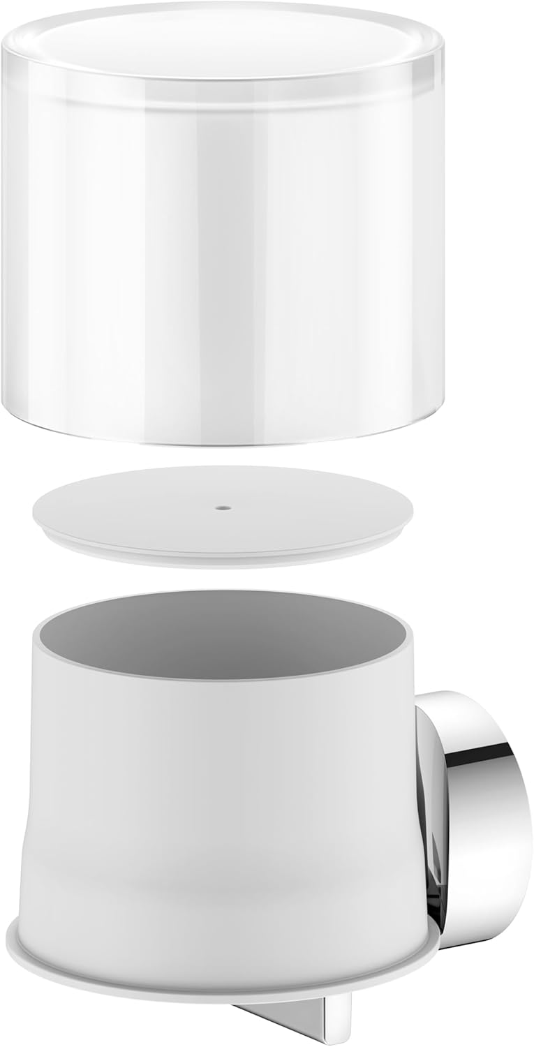 KEUCO Lotion-Spender Metall, Chrom, Inhalt nachfüllbar ca. 140ml, Seifenspender für Bad und Gäste-WC