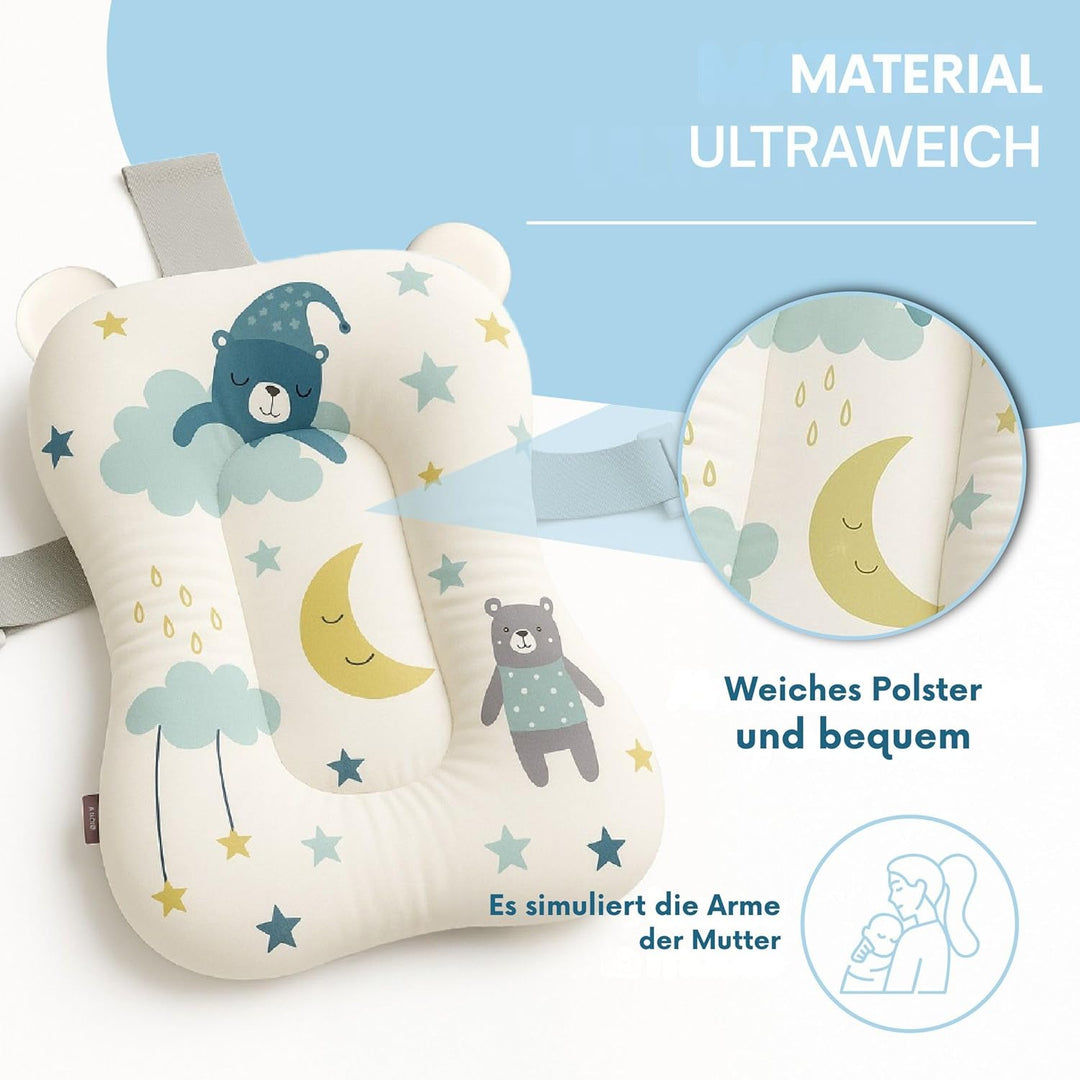 Baby Badewanneneinsatz – Baby Badewannenkissen für Badewanne - Babywanne Einsatz &amp; Badewannensitz ab
