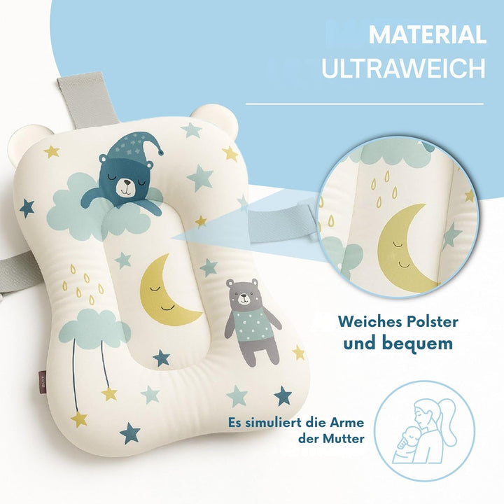 Baby Badewanneneinsatz – Baby Badewannenkissen für Badewanne - Babywanne Einsatz &amp; Badewannensitz ab