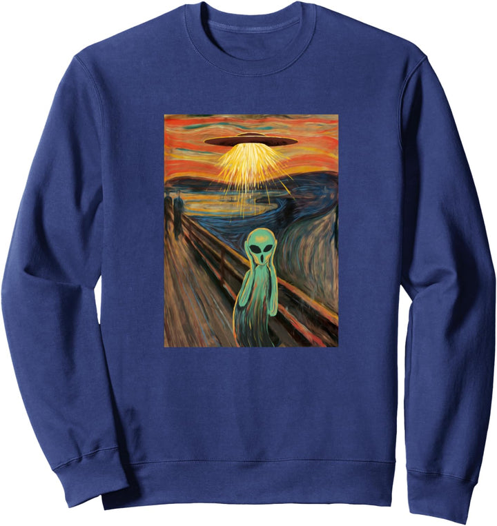 Alien Scream Painting Sweatshirt