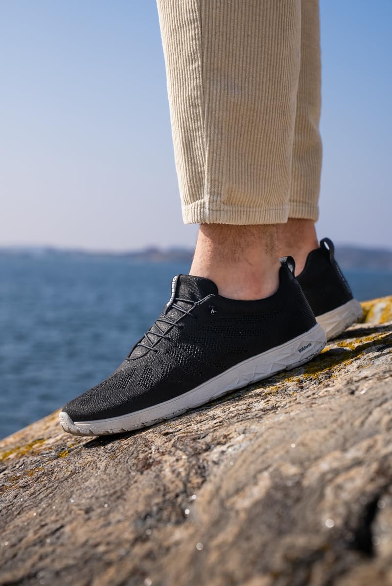 Icebug Eli RB9X nachhaltige, Bequeme Sommer-Sneaker; Damen und Herren 37 EU Schwarz, 37 EU Schwarz