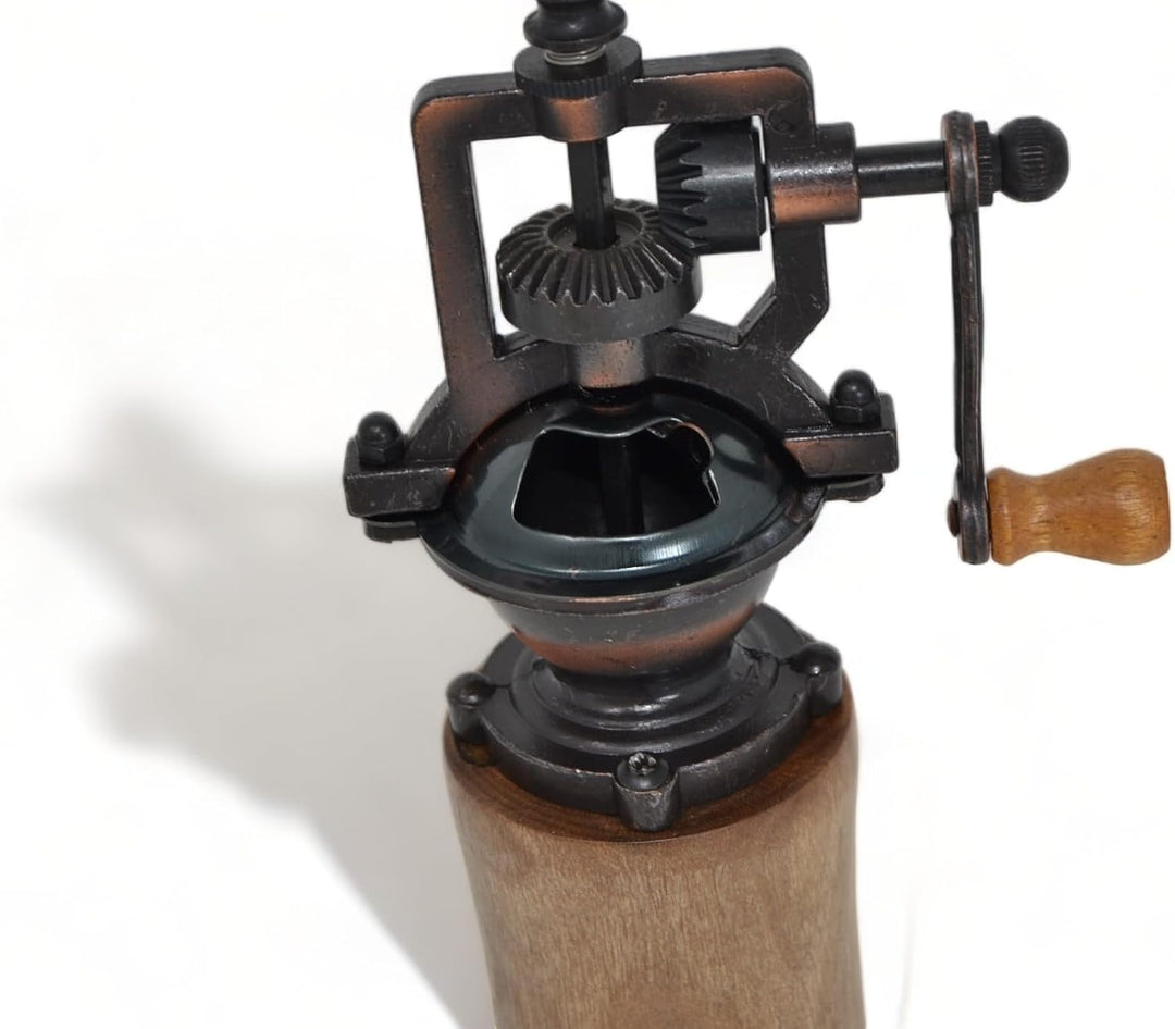 Holz Gewürzmühle - Gewürzmühle - mit Kurbel - Walnuss Geschenk handmade - Pfeffermühle - Salzmühle U