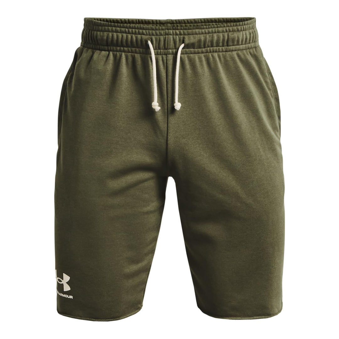 Under Armour Herren Rival Terry Feuchtigkeit Wicking schnell trocknend Shorts L (390) Marine Od Gree