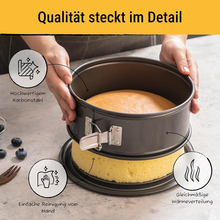 Birkmann, Easy Baking, Springform Ø 28 cm, runde Kuchenform mit hohem Rand, antihaft, auslaufsicher,