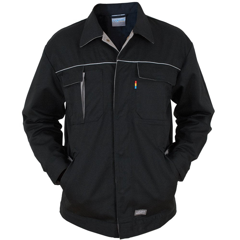Carson Contrast Arbeitsjacke, 1 Stück, 58, schwarz/Grau, CC710.SG 58 Schwarz / Grau, 58 Schwarz / Gr