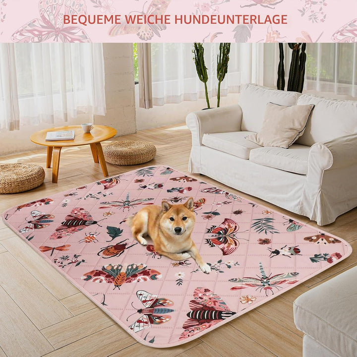 IEUUMLER 2 Stück Welpenunterlagen Waschbar für Hunde, Wiederverwendbare PIPI Matten,Super Saugfähig