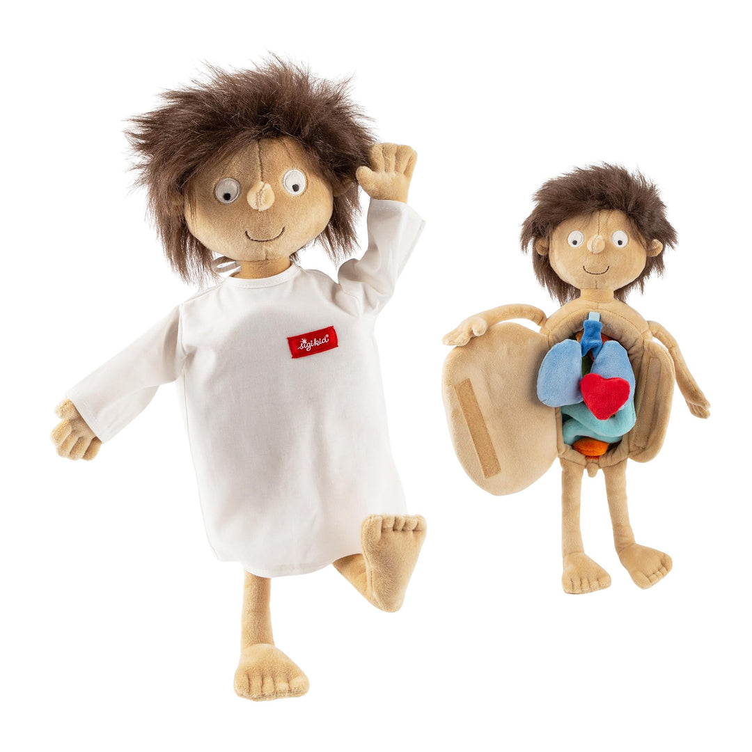 SIGIKID 38322 Erwin kleiner Patient PlayQ Mädchen und Jungen Lernspielzeug empfohlen ab 2 Jahren meh