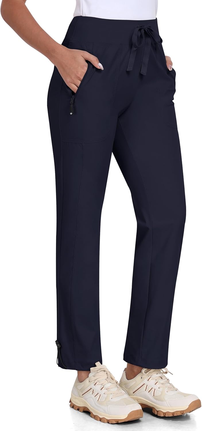 MoFiz Wanderhose Damen Leichte Cargohose Atmungsaktiv Trekkinghose Workout Wasserdicht Winddicht Cas