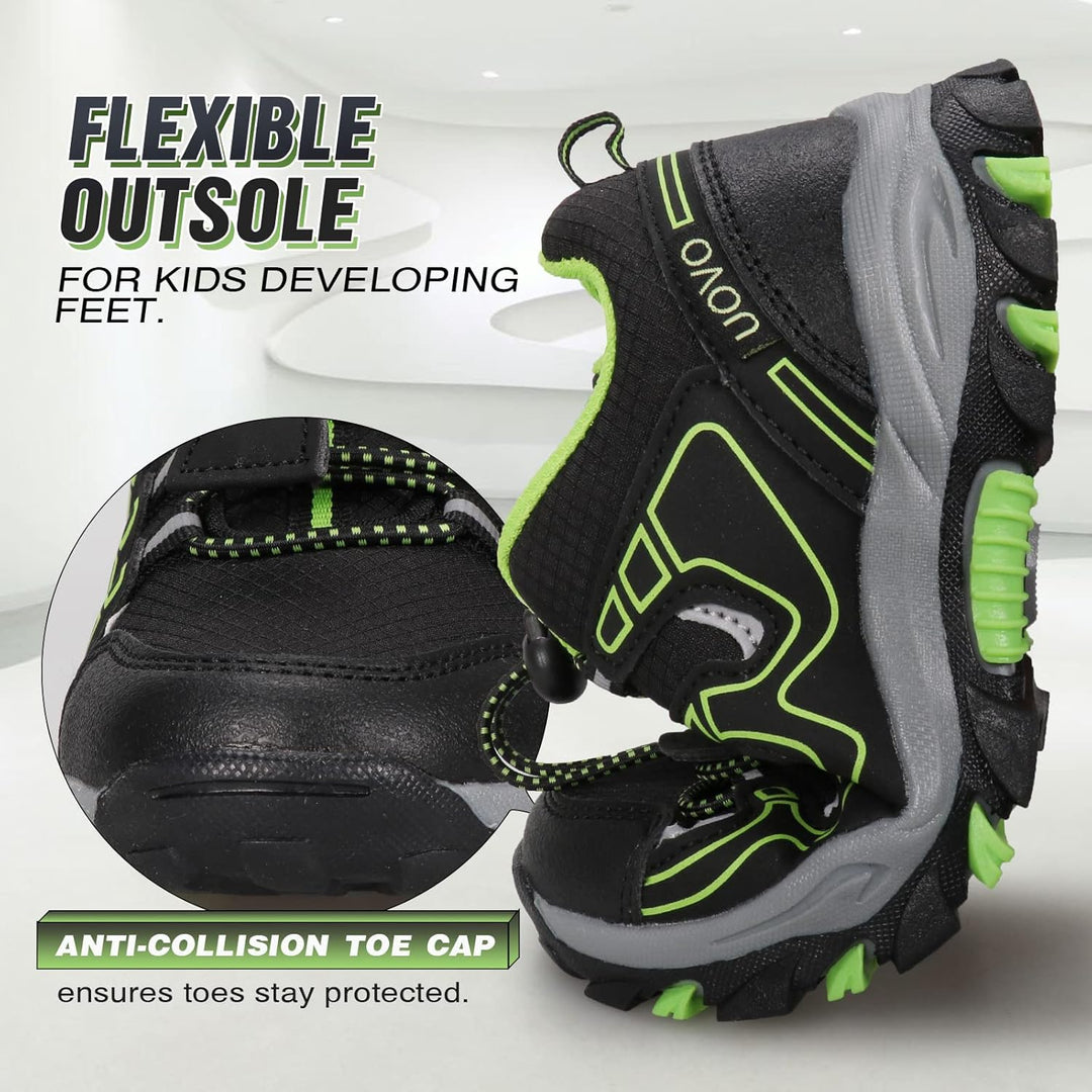 UOVO Turnschuhe Jungen Wasserdicht Wanderschuhe Sneakers Kinder Trekking Schuhe Outdoor Sportschuhe