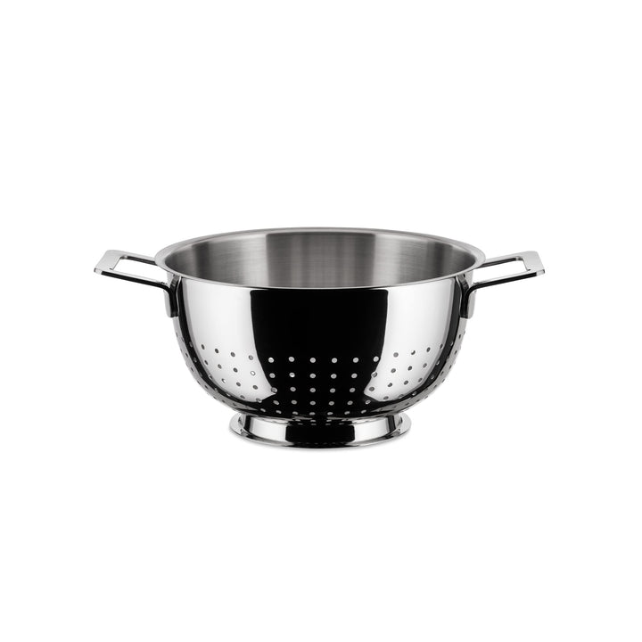 Alessi "POTS & PANS" Standsieb aus Edelstahl, Silber, 5.5 x 29.5 x 7 cm