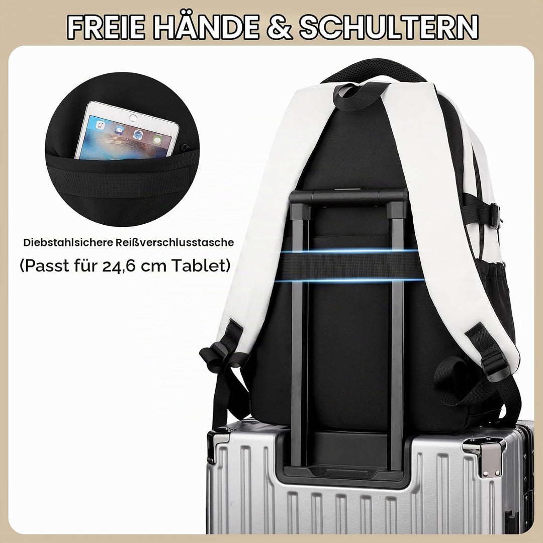 Amythe 2025 Schulrucksack Jungen Teenager, Gross Rucksack Schule Lässiger Oberstufe Schulranzen Wass
