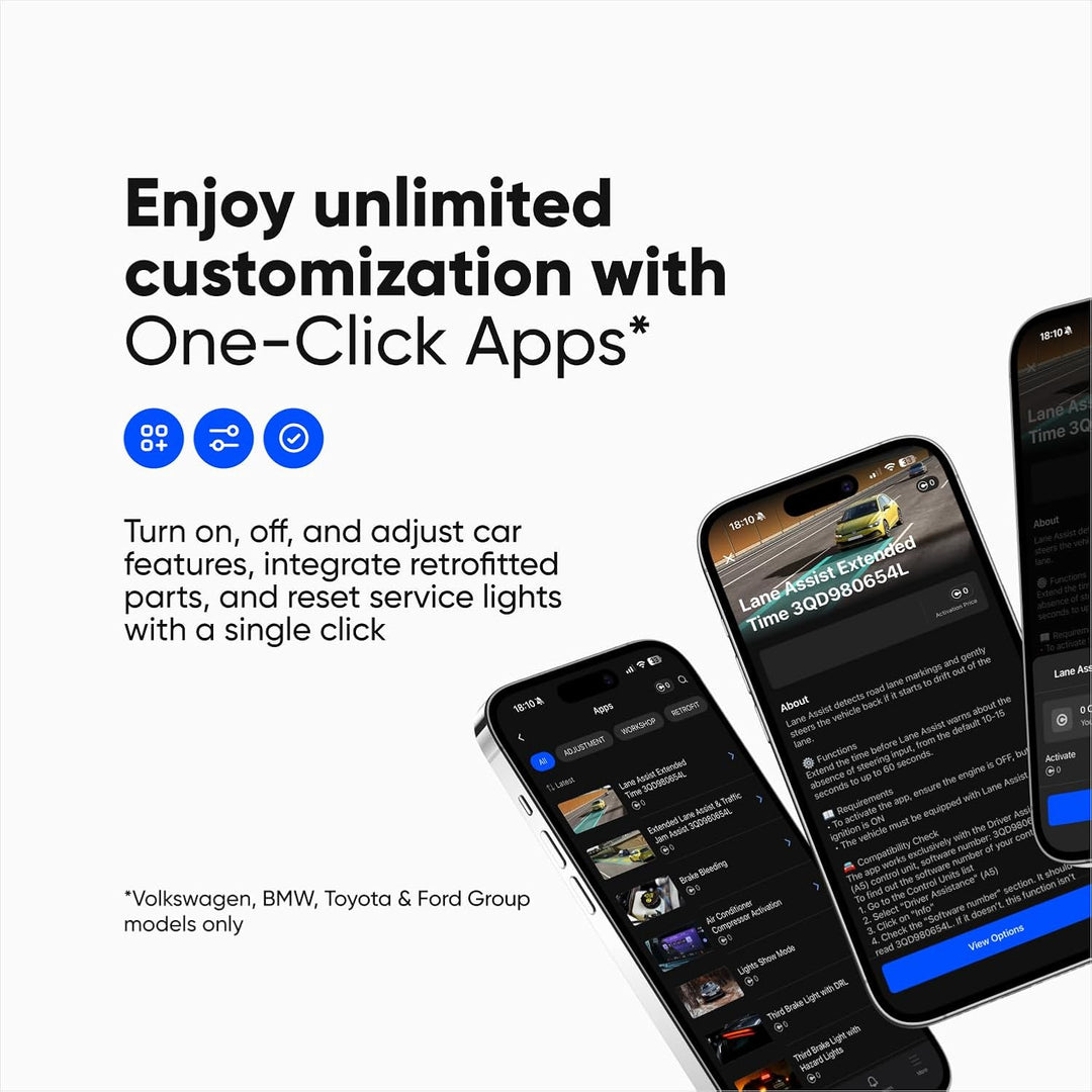 OBDeleven 3 Ultimate Edition: Professionelles OBD2-Diagnose-Scan-Werkzeug der nächsten Generation zu