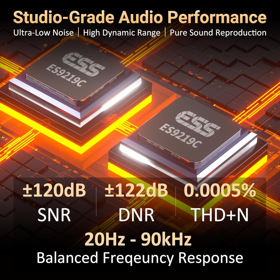 Hidizs AP80 PRO MAX MP3 Player mit Bluetooth WLAN, Hi-Res Streaming DLNA und AirPlay Wireless, Zwei