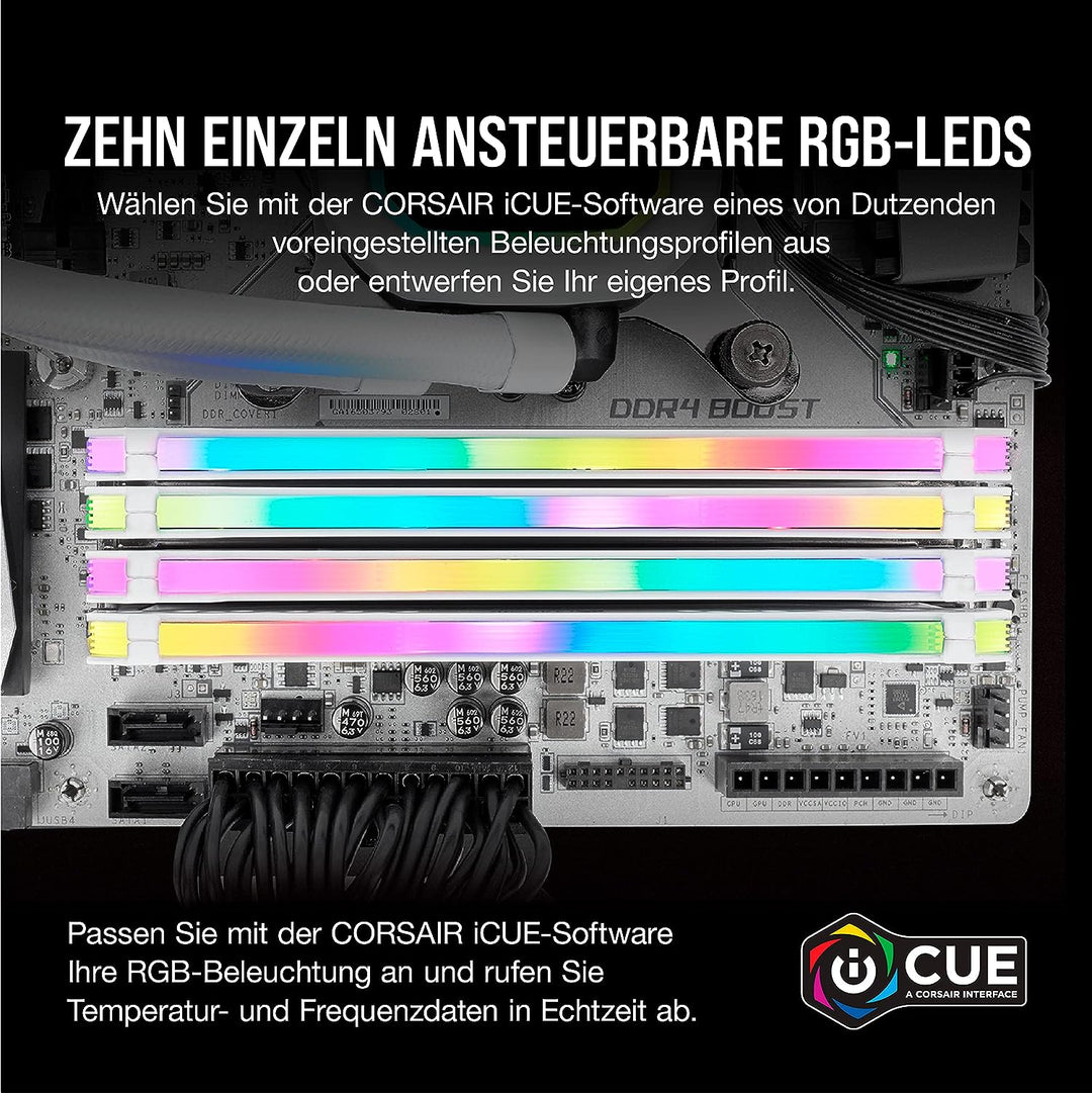 Corsair Vengeance RGB PRO 16GB (2x8GB) DDR4 3600MHz C18 XMP 2.0 Enthusiast RGB LED-Beleuchtung Speic