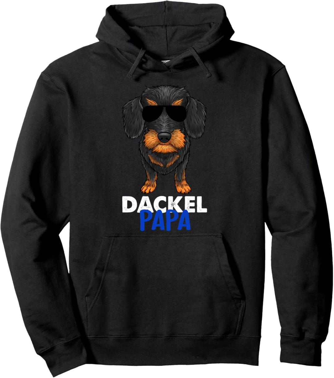 Best Dackel Dad Ever Rauhaar Dackel Pulli Hunde Dackel Papa Pullover Hoodie