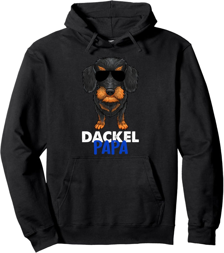 Best Dackel Dad Ever Rauhaar Dackel Pulli Hunde Dackel Papa Pullover Hoodie