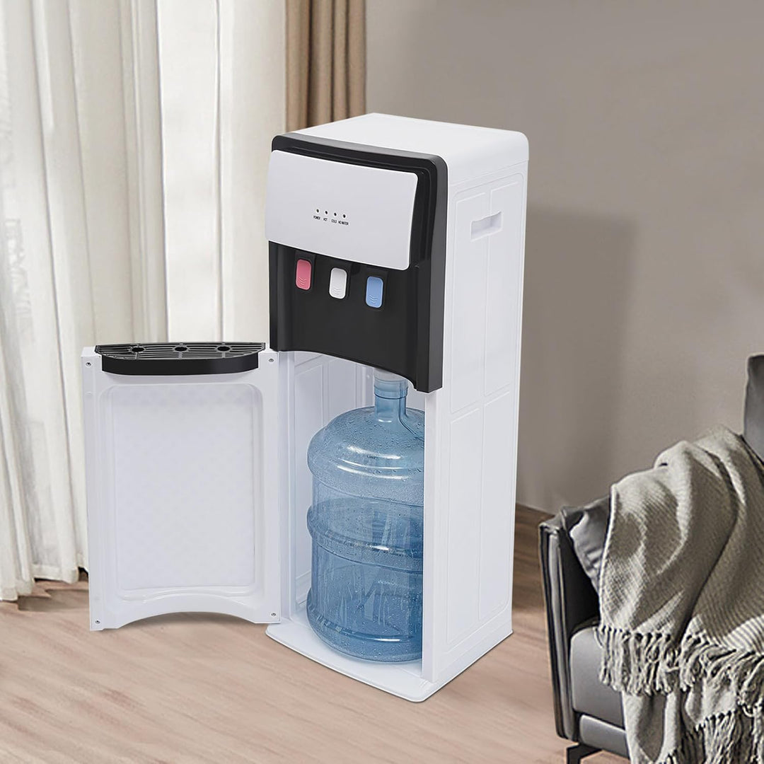 500W Wasserspender Bodenstehender Wasserspender mit Thermostat Schutzfunktion Kalt Heiss Doppelfunkt