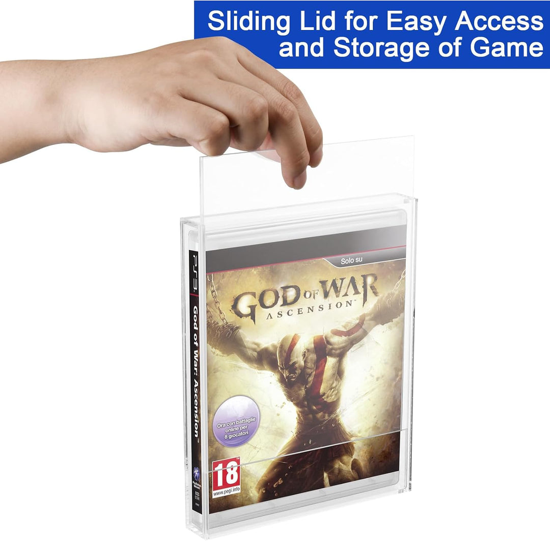 CaSZLUTION Transparente Acryl-Schutzhülle für Videospielbox für PS3, PS4, PS5 und Xbox One, 3 mm dic