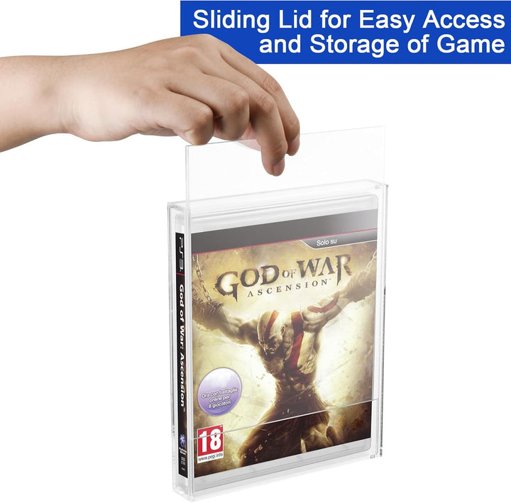 CaSZLUTION Transparente Acryl-Schutzhülle für Videospielbox für PS3, PS4, PS5 und Xbox One, 3 mm dic