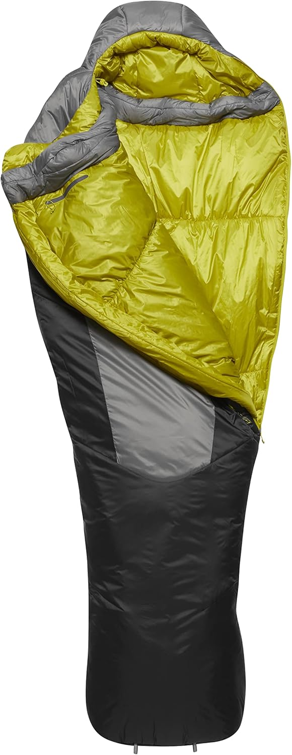 Rab Solar Ultra 2 Schlafsack Camping Granit 15 Degree, Long, Left Zip, Granit 15 Degree, Long, Left