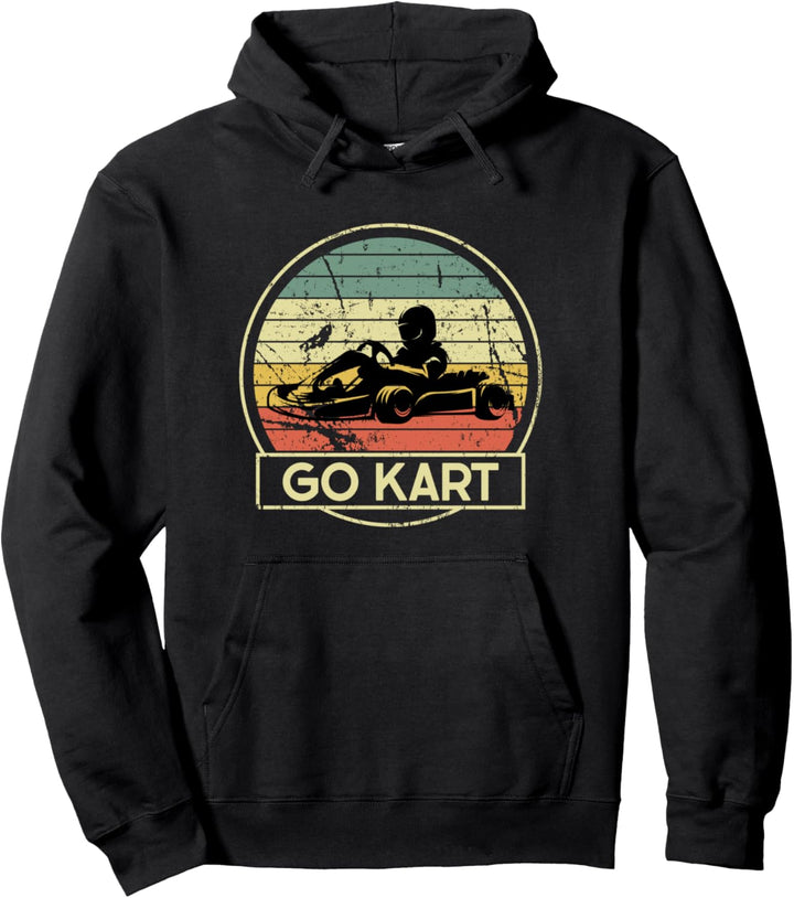 Go Kart Rennfahrer Gokart Motorsport Kart Fahrer Motor Achse Pullover Hoodie