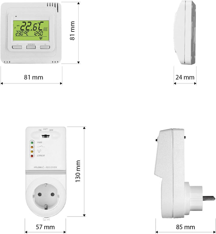 WiFi Raumthermostat mit WiFi Modul, BT725 WiFi