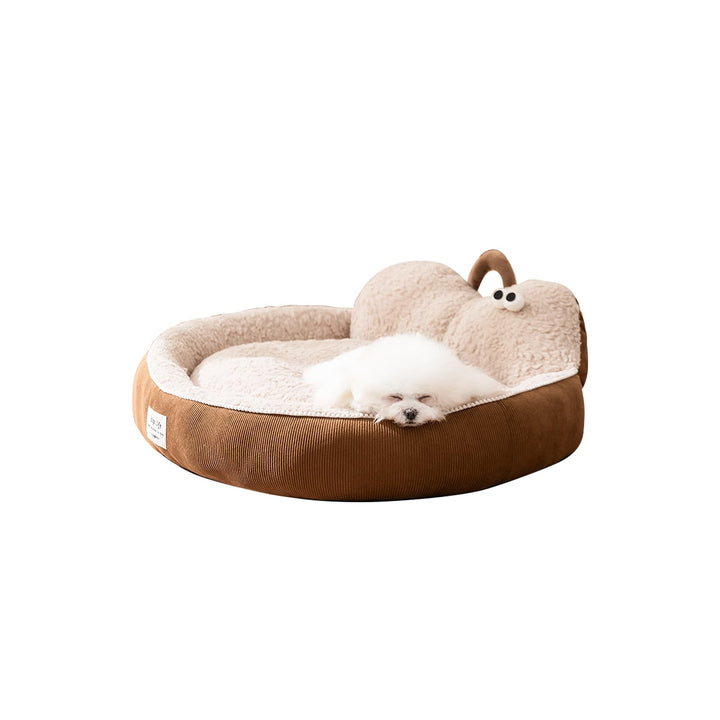 Galatée Katzenbett, Rundes Donut-Katzenbett Für Hauskatzen, Waschbares Luxus-Hundebett, Flauschiges