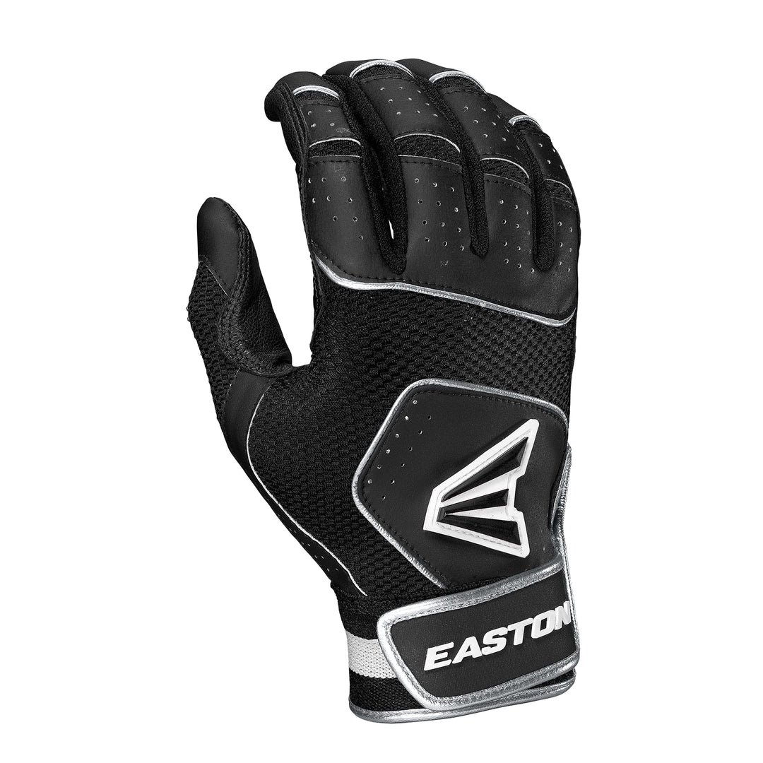 Easton Walk-Off NX Batting Gloves | Baseball Softball | Adult & Youth Haltbarkeit Schwarz S, Haltbar