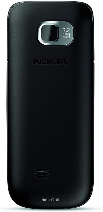 Nokia C2-01 Handy (5,1 cm (2 Zoll), 3,2 Megapixel Kamera) schwarz