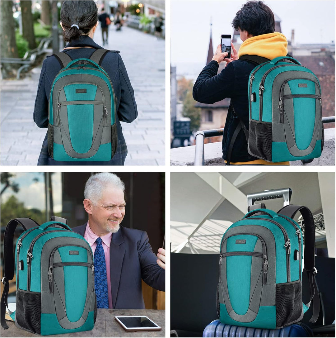 BIKROD Rucksack Herren und Damen, Schulrucksack Jungen Mädchen Teenager, Wasserdicht Rucksack | 15.6