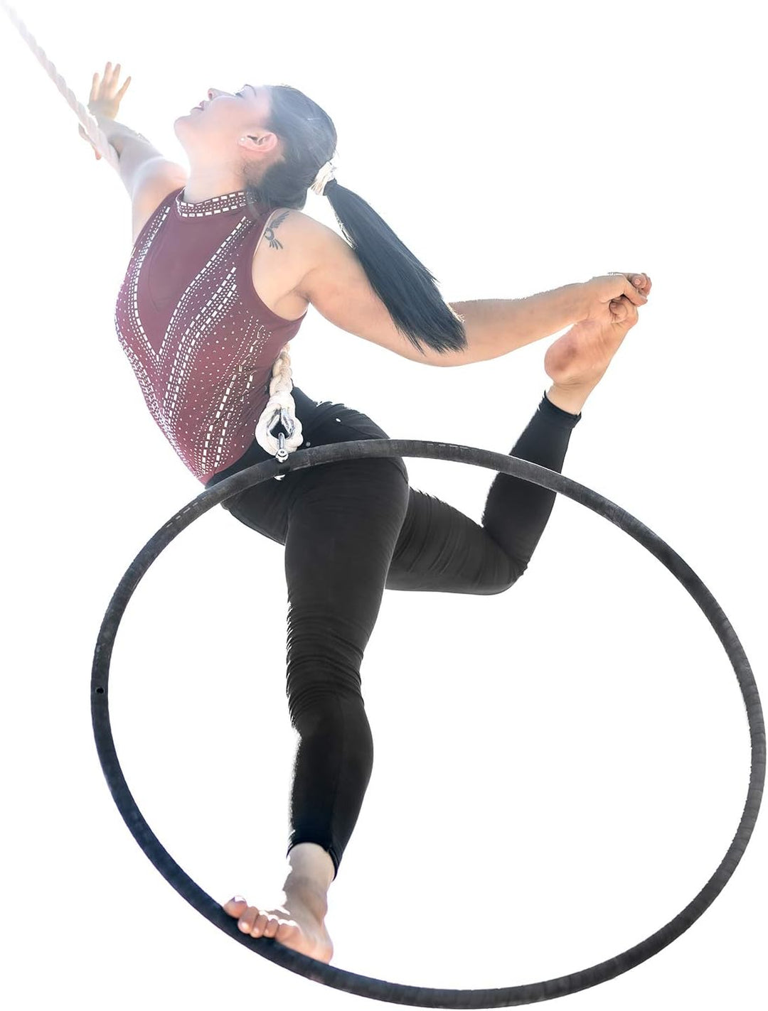 Play Juggling - Aerial Hoop fit für Luftakrobatik und Aerobic - Durchmesser 85 bis 110 cm - Befestig