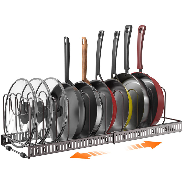 Puricon Deckel und Pfannenhalter Topfdeckelhalter Pfannen Aufbewahrung Topf Organizer Pan Rack für K
