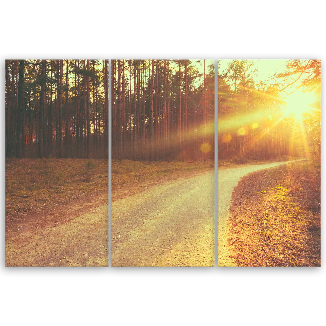 ge Bildet Bild auf Leinwand | Landschaftsbilder - freedom H in 90x60 cm mehrteilig als Wandbild | Wa