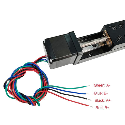 Zeberoxyz 1 STÜCKE Mini Linearschienenführung Schlittenantrieb T6x1 Leitspindel mit NEMA11 Schrittmo