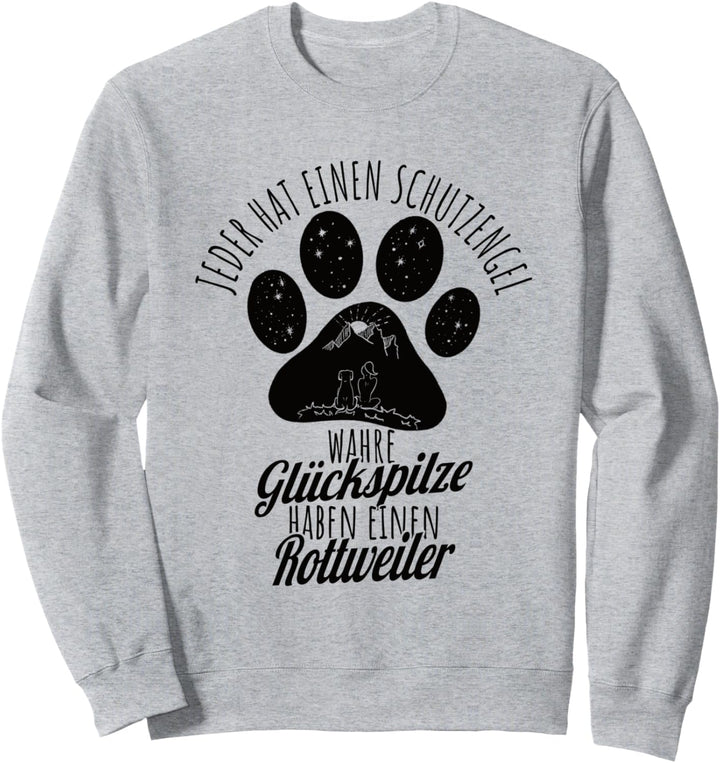 Rottweiler Schutzengel Hunde Spruch Damen Sweatshirt