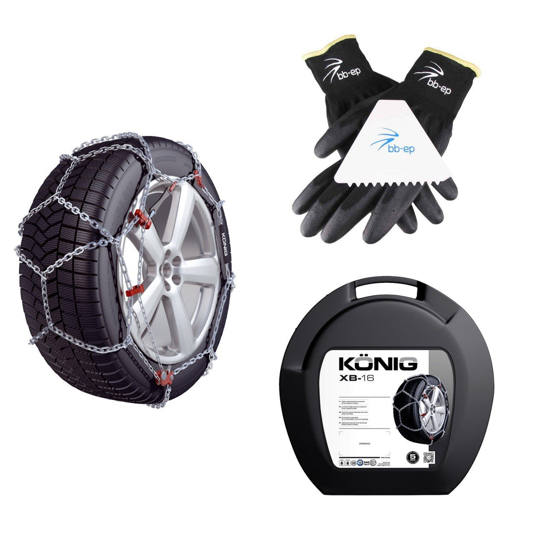 BB-EP Schneeketten Winter-Set für SUV & Transporter - passend für die Reifengrösse 245/45 R19 - Kett