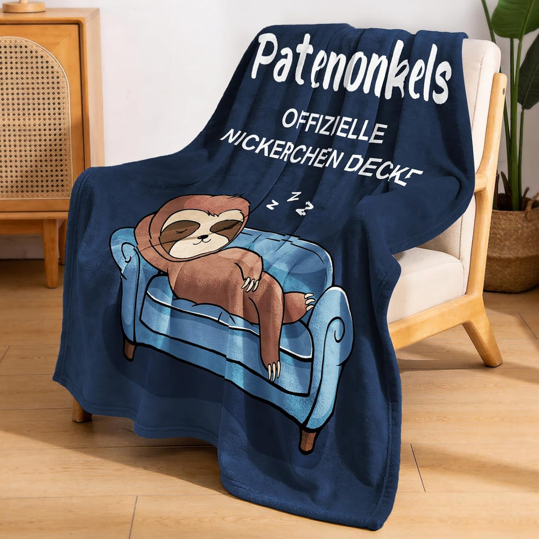 Patenonkel Geschenk - Kuscheldecke, Patenonkel Geschenke Geburtstag, Geburtstagsgeschenk, Patenonkel