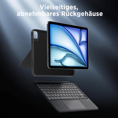CACOE Tastatur Hülle Kompatibel mit iPad Air (4. und 5. 6. gen - 2020, 2022, 2024) 11/10.9 Zoll, iPa