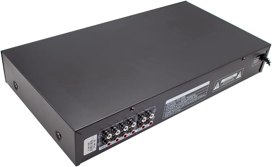 Toplionace 220V HIFI Digital HD Stereo Equalizer, EQ898 Vorverstärker Equalizer Eingebauter USB Blue