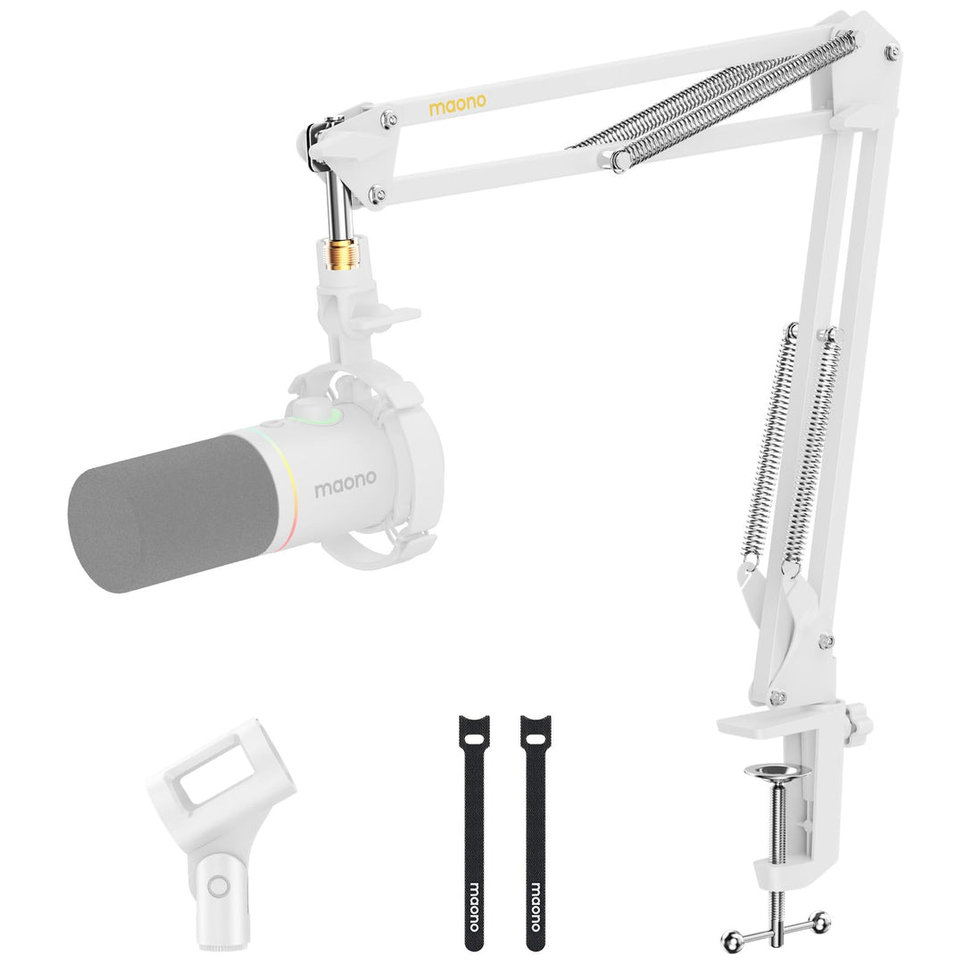 Maono Mikrofon arm, Verstellbarer Mikrofonständer für Podcast, Gaming, Streaming & Aufnahmen – inkl.