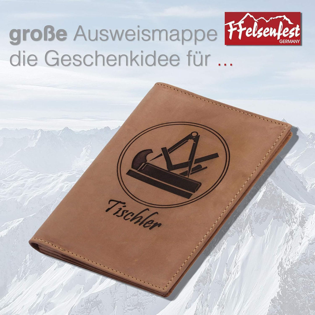 FFelsenfest Ausweistasche mit Zunft-Motiv Tischler