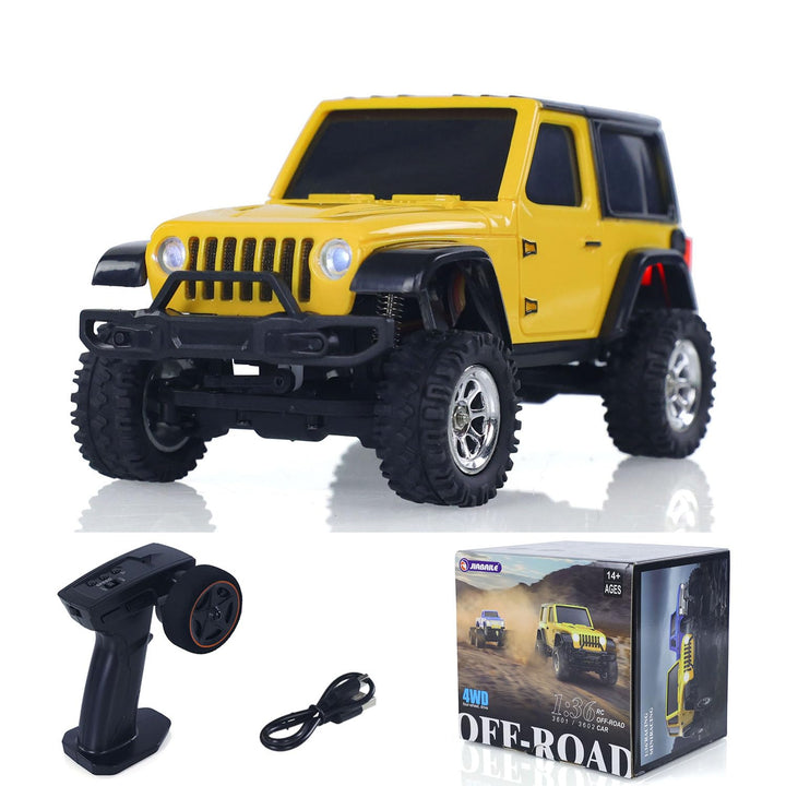 TOUCAN RC HOBBY 2,4G 1/36 Fernbedienung Rock Crawler RC Offroad-Auto 4×4 RTR Modellfahrzeug Licht Ba