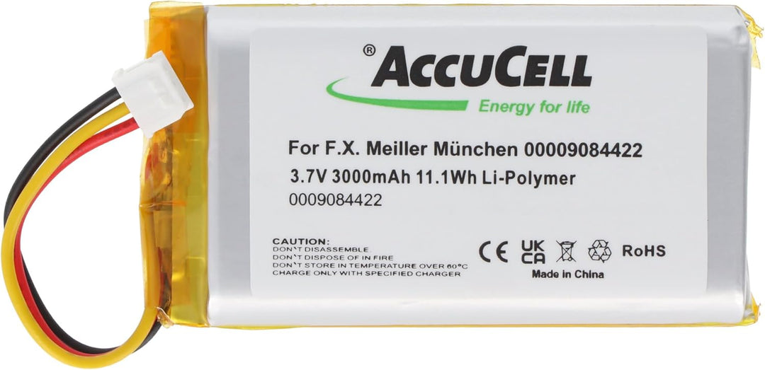 Akku kompatibel mit F.X. Meiller München 0000 9084 422, 3.8 Volt, 3000mAh Li-Polymer
