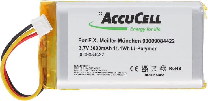 Akku kompatibel mit F.X. Meiller München 0000 9084 422, 3.8 Volt, 3000mAh Li-Polymer