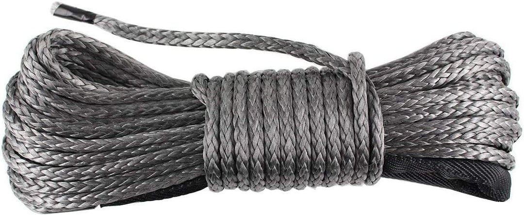 Synthetische Seilwinde Line Kabel 1/4 x 48 '(5 mmx15 m) 7700lbs Seilwinde ATV UTV Quad Dyneema SK78