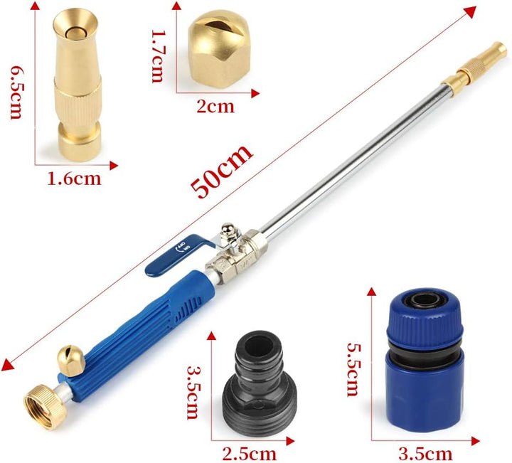 Hydro Jet Deep Hochdruck-Hochdruckreiniger mit Messing-Gartenschlauchende, 2 D¨¹sen f¨¹r die Fenster