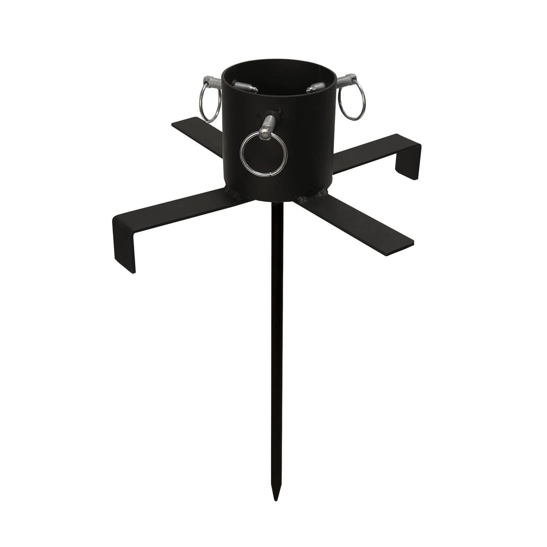 MARELIDA Baumständer aus Eisen mit Erdspiess - Stammdurchmesser 3-9cm - Baumhöhe bis 2,5m - f. Ausse
