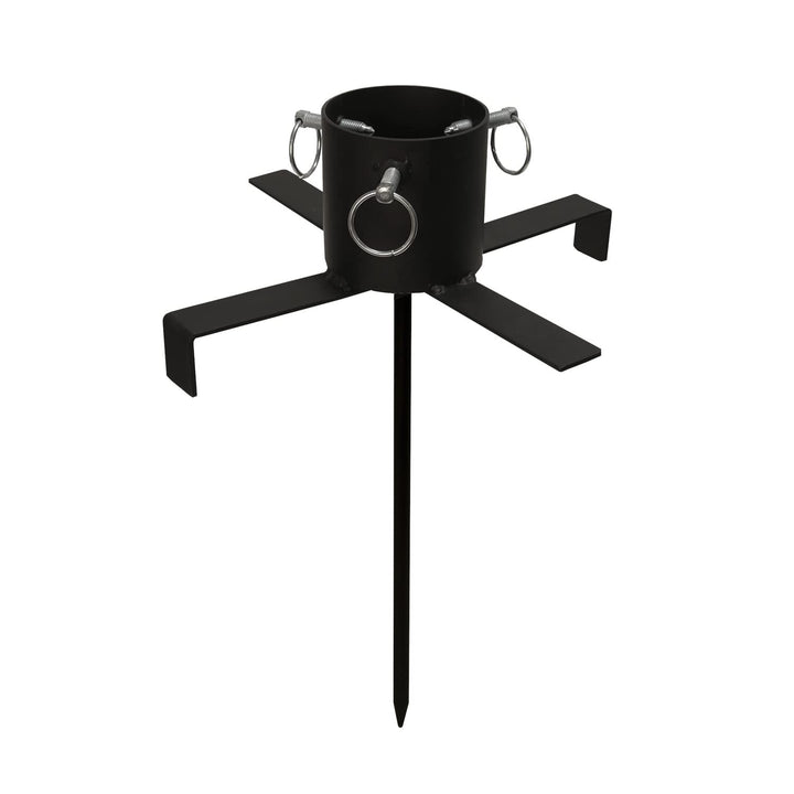 MARELIDA Baumständer aus Eisen mit Erdspiess - Stammdurchmesser 3-9cm - Baumhöhe bis 2,5m - f. Ausse